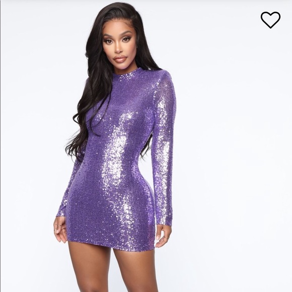 Fashion Nova Dresses & Skirts - NEW Sequin Mini Dress - Purple